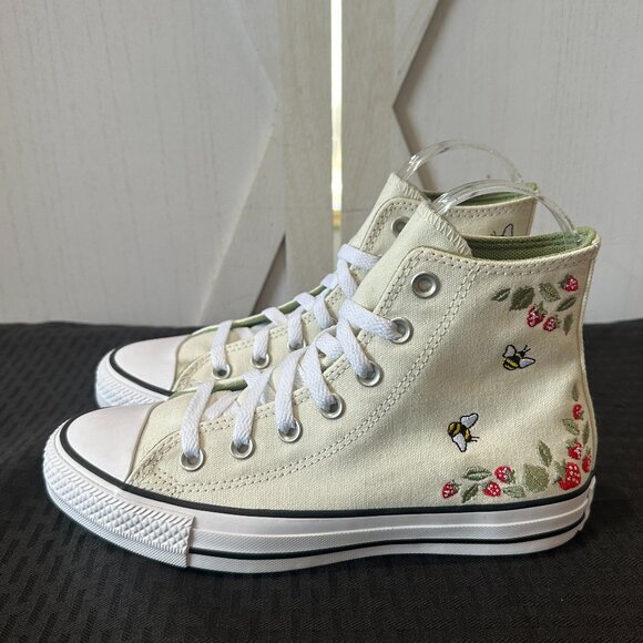 Limited Edition Converse Chuck Taylor All Star Hi Berry Buzz Sneakers - Picture 3 of 12